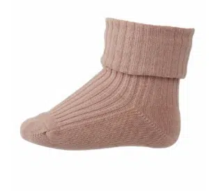 Cotton rib baby socks – Woodrose 17/18