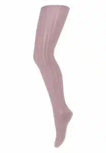 Cotton rib tights - Elderberry 90