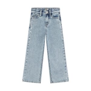 Denim Wide Fit Studs - Blue Denim