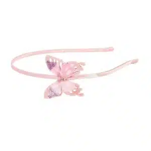 Diadeem Cathleen vlinder roze