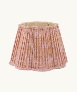 Diya Scalloped Lampshade Cotton Aliya 30cm - Lilac
