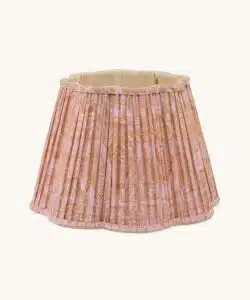 Diya Scalloped Lampshade Cotton Aliya 30cm - Lilac