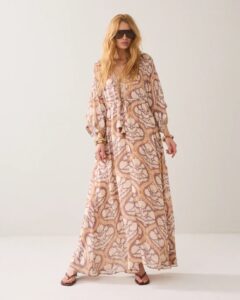 Dress Art deco print – Multicolour