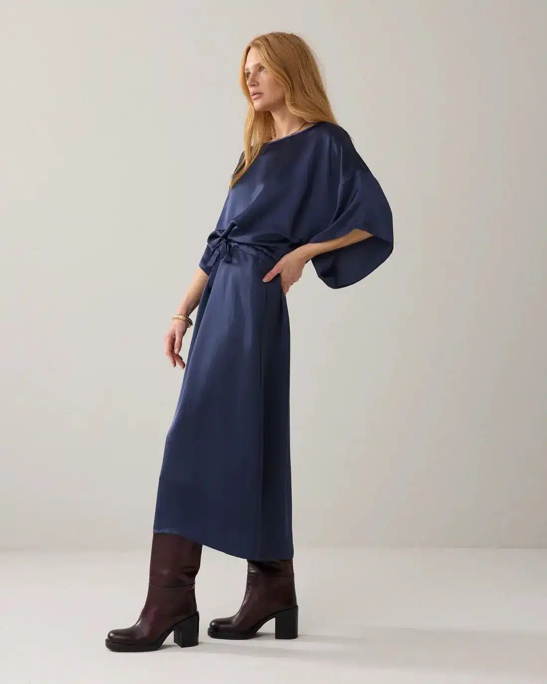 Dress Heavy silky touch - Navynoir