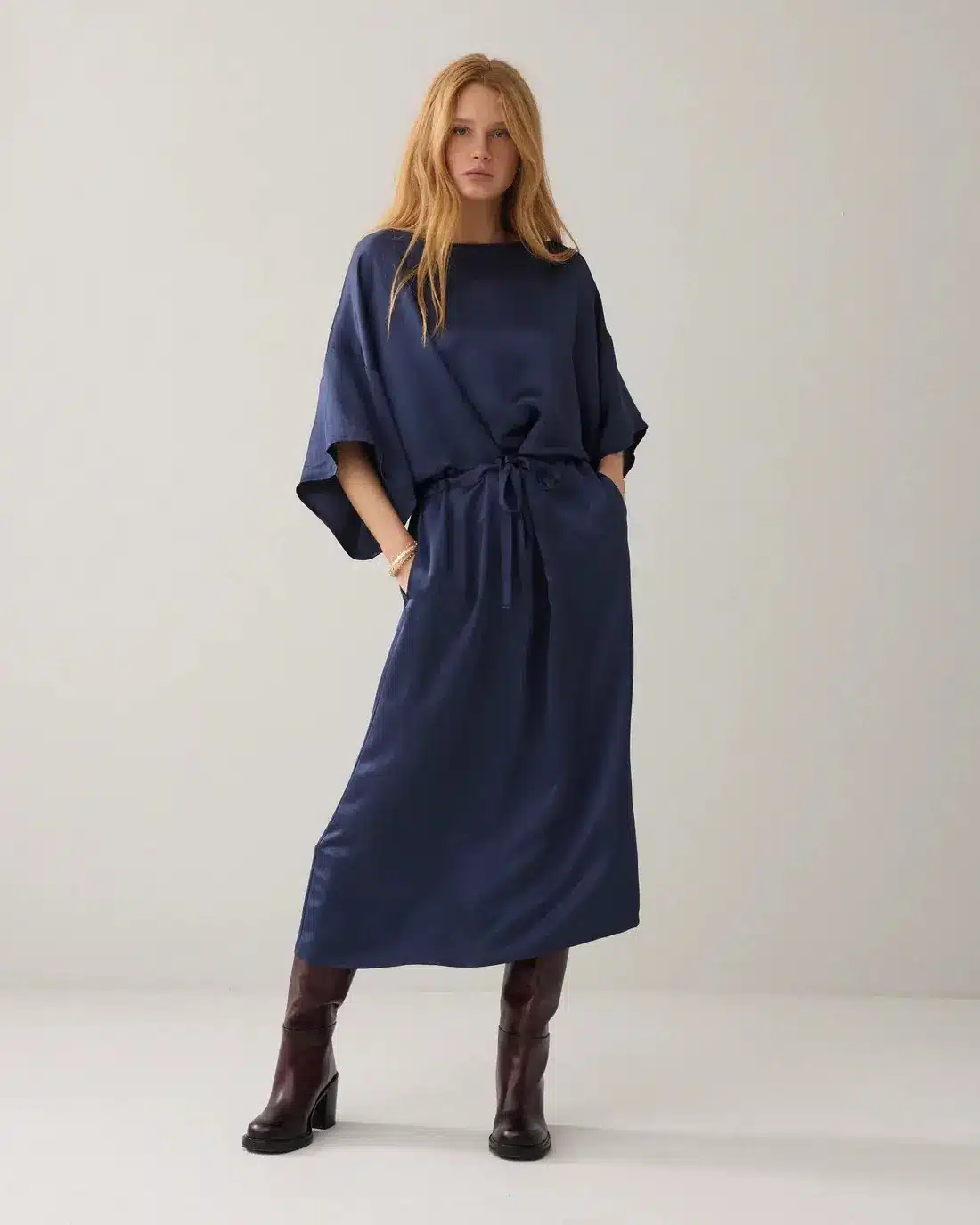 Dress Heavy silky touch - Navynoir