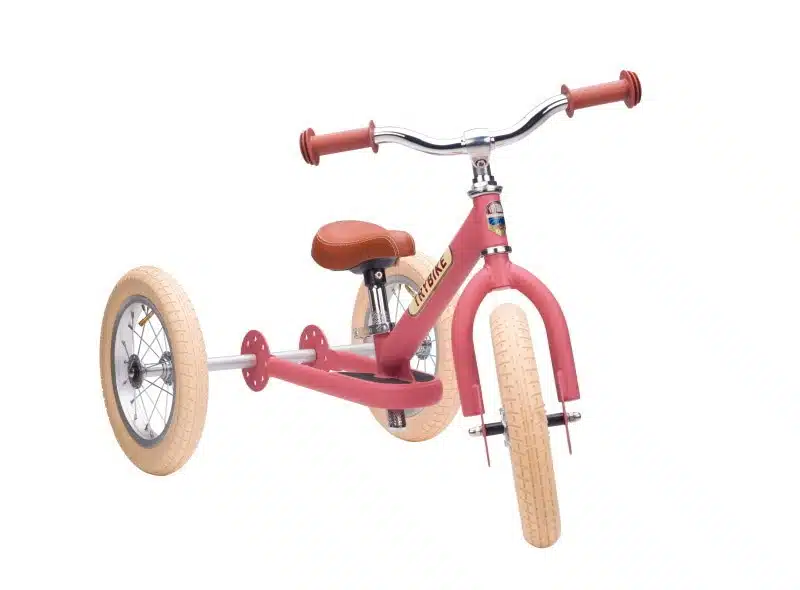 Driewieler Steel Vintage - mat roze