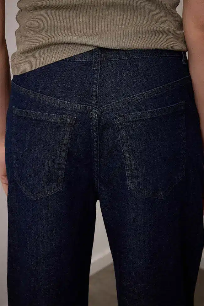 Elin wide leg 5- pocket jeans - Blue Ocean