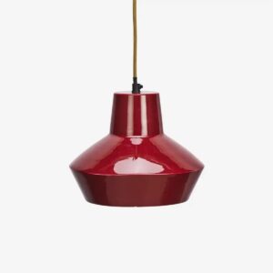 Enamel ceiling lamp - Maroon