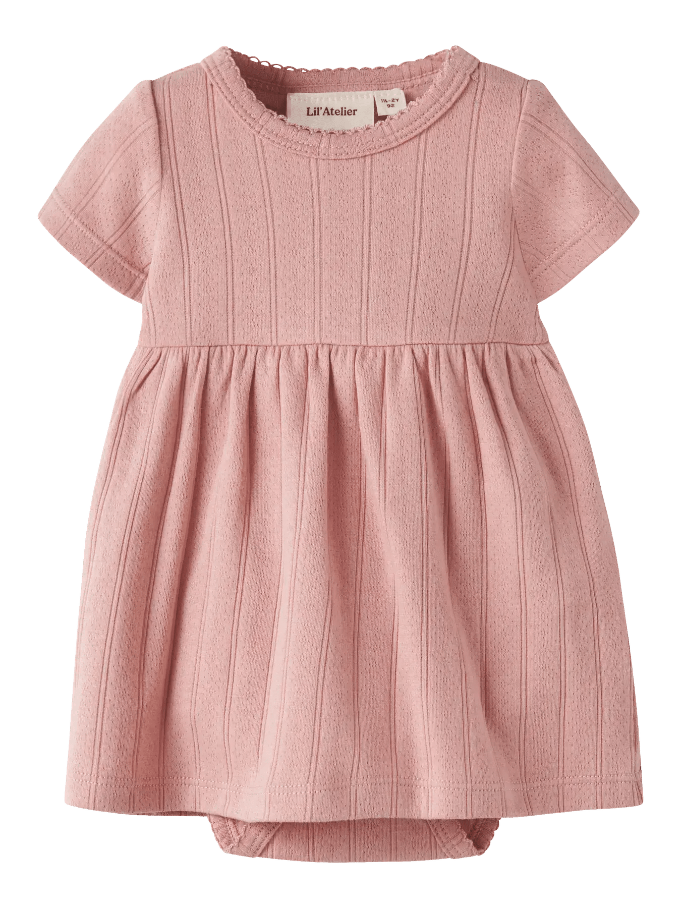 Falina SS Body Dress - Misty Rose
