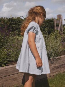 Faustine ss Loose Dress – Gray Dawn