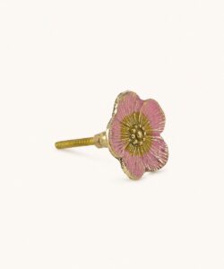 Faye Flower Knob - Pink