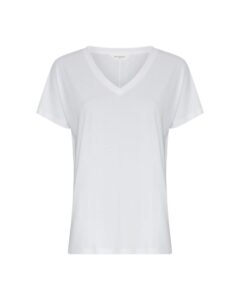 Fenya Modal V Neck Tee – Bright White