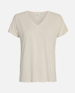 Fenya Modal V Neck Tee – Oatmeal