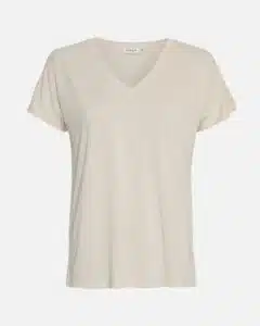 Fenya Modal V Neck Tee – Oatmeal