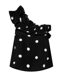 Fie Blouse - Black w. Jet Stream