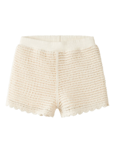 Flora Knit Shorts - Coconut Milk
