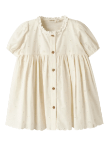 Flores SS Dress - Coconut Milk