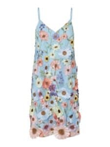 Flowering Strap Dress - Halogen Blue