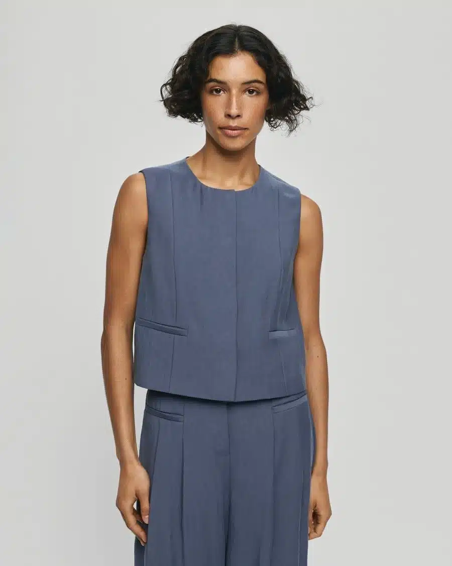 Frode Waistcoat - Vintage Indigo