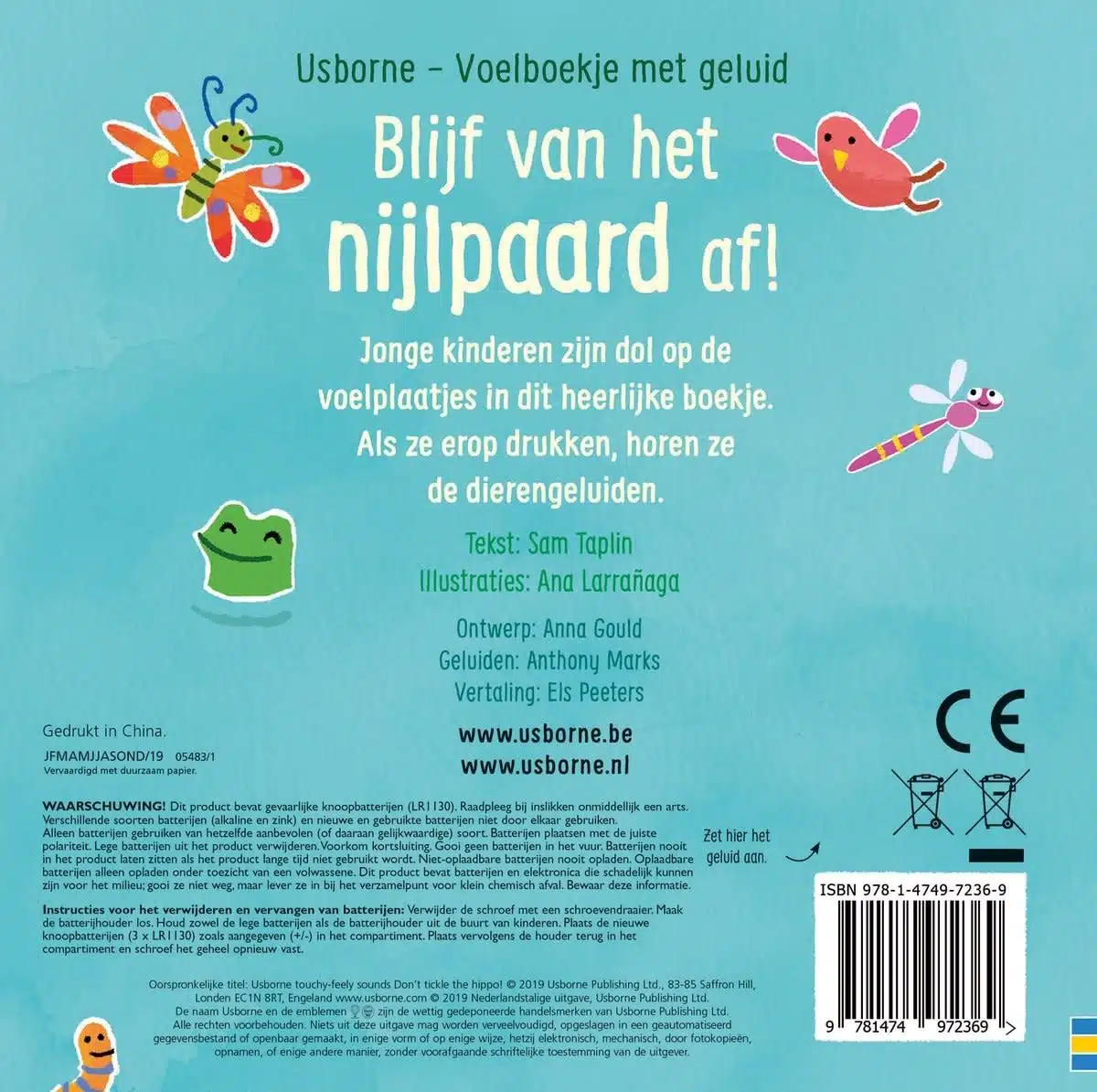 Geluidenboek: Blijf van het nijlpaard af!