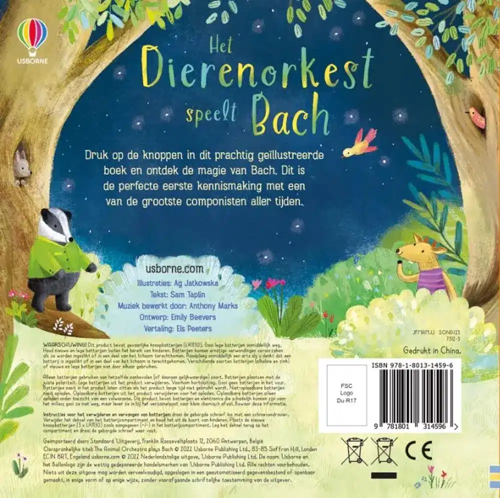 Geluidenboek: Het dierenorkest speelt Bach