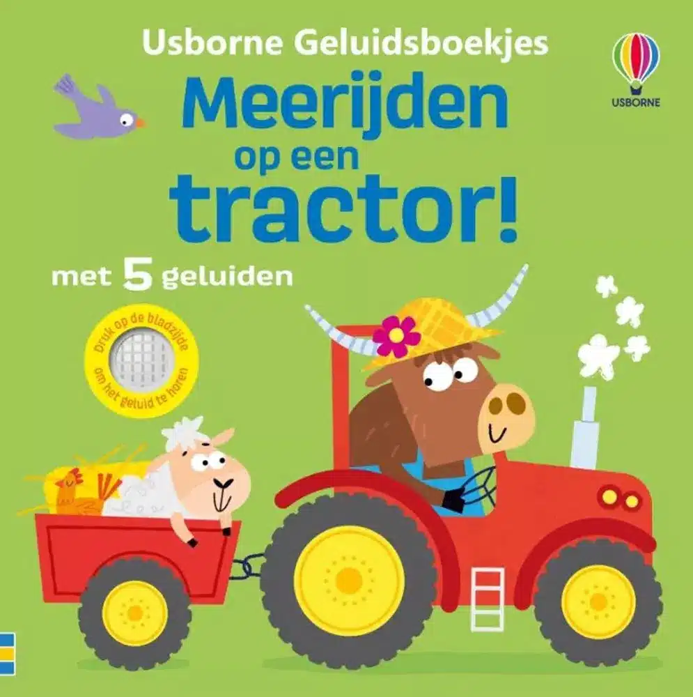 Geluidenboek: Meerijden op een tractor!