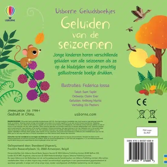 Geluidenboekje - Geluiden van de seizoenen
