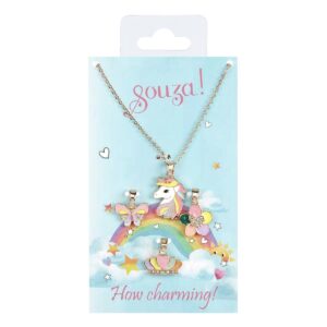Giftdoosje Eenhoorn, ketting+ 3 bedels