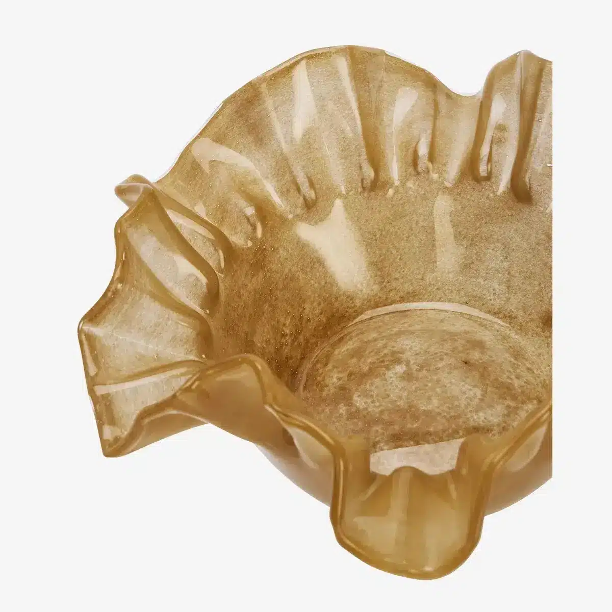 Glass bowl - Caramel