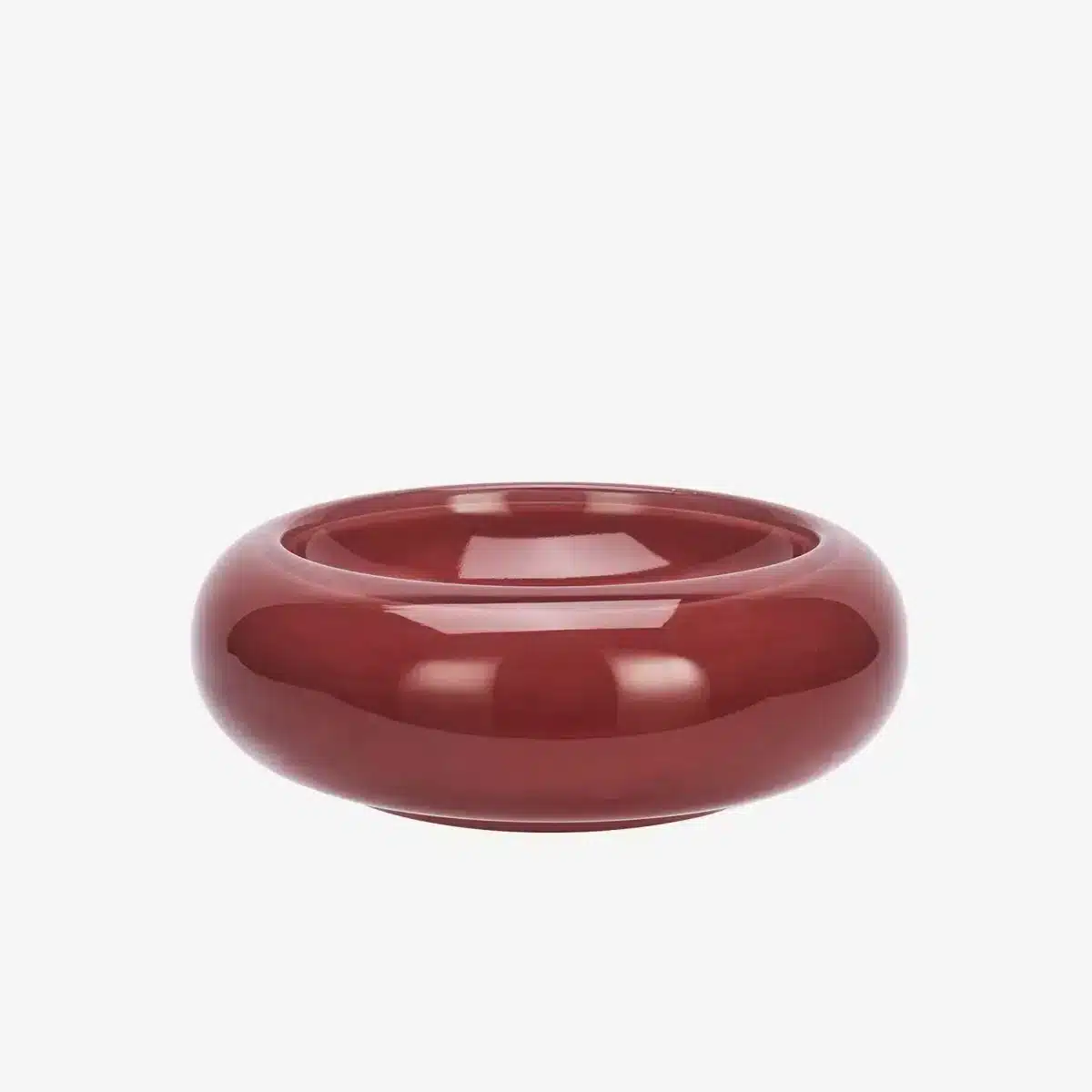 Glass bowl - Maroon
