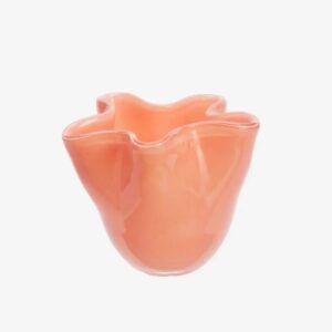 Glass Vase - Coral Pink