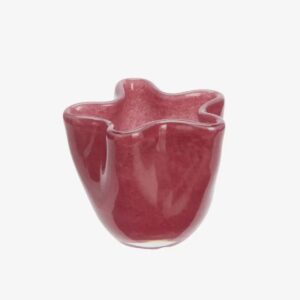Glass Vase - Maroon