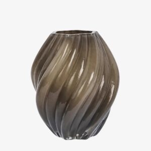 Glass vase - Taupe