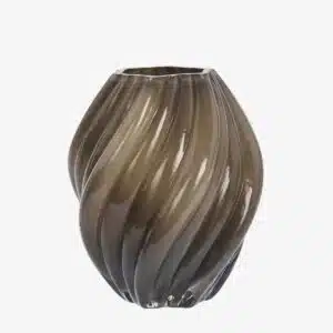 Glass vase - Taupe