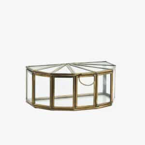 Glazen box - half rond