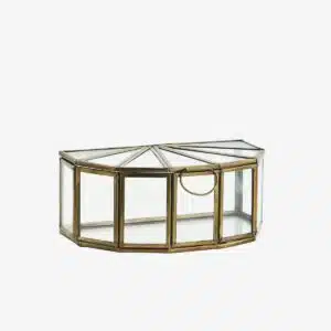 Glazen box - half rond