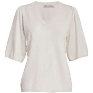 Glenda Short Sleeve Knit - Gardenia