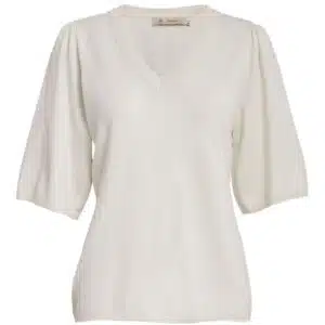 Glenda Short Sleeve Knit - Gardenia