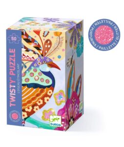 Glitterpuzzel de Verleidelijke Vogel - 50 stukjes