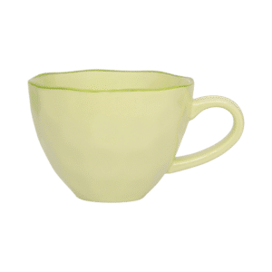 Good Morning Cup Cappucino /Tea Sculpted - Pale Green