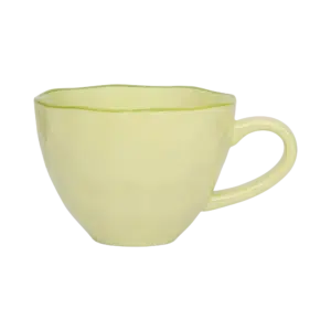 Good Morning Cup Cappucino /Tea Sculpted - Pale Green