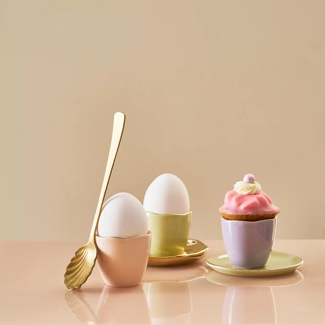 Good Morning Egg cup - Old Pink - set of 2