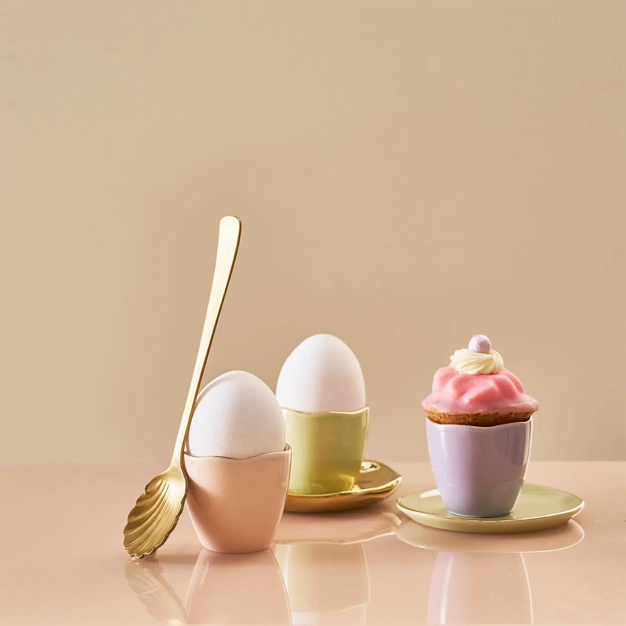 Good Morning Egg cup - Pale green - set of 2