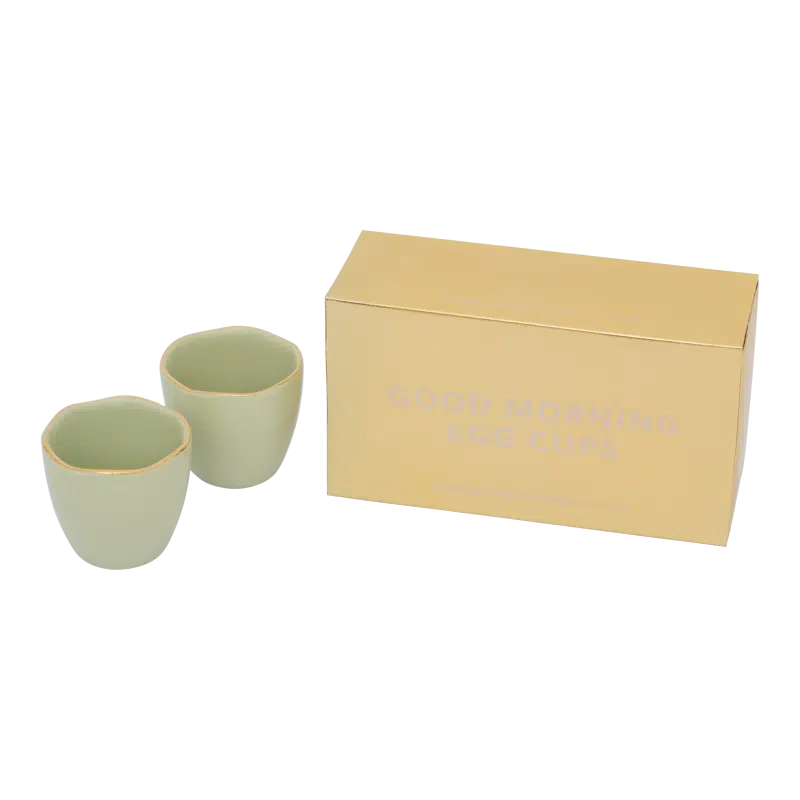 Good Morning Egg cup - Pale green - set of 2