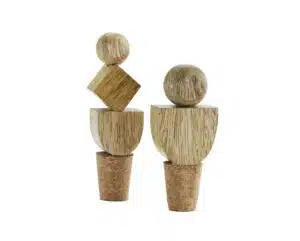 Handmade wooden bottle stopper - Natural