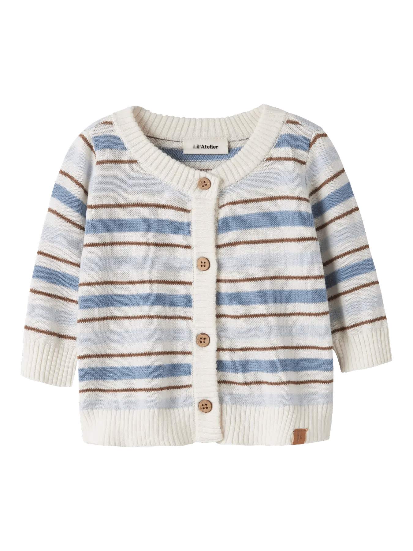 Hito LS Knit Card – Coconut Milk Dusty Blue