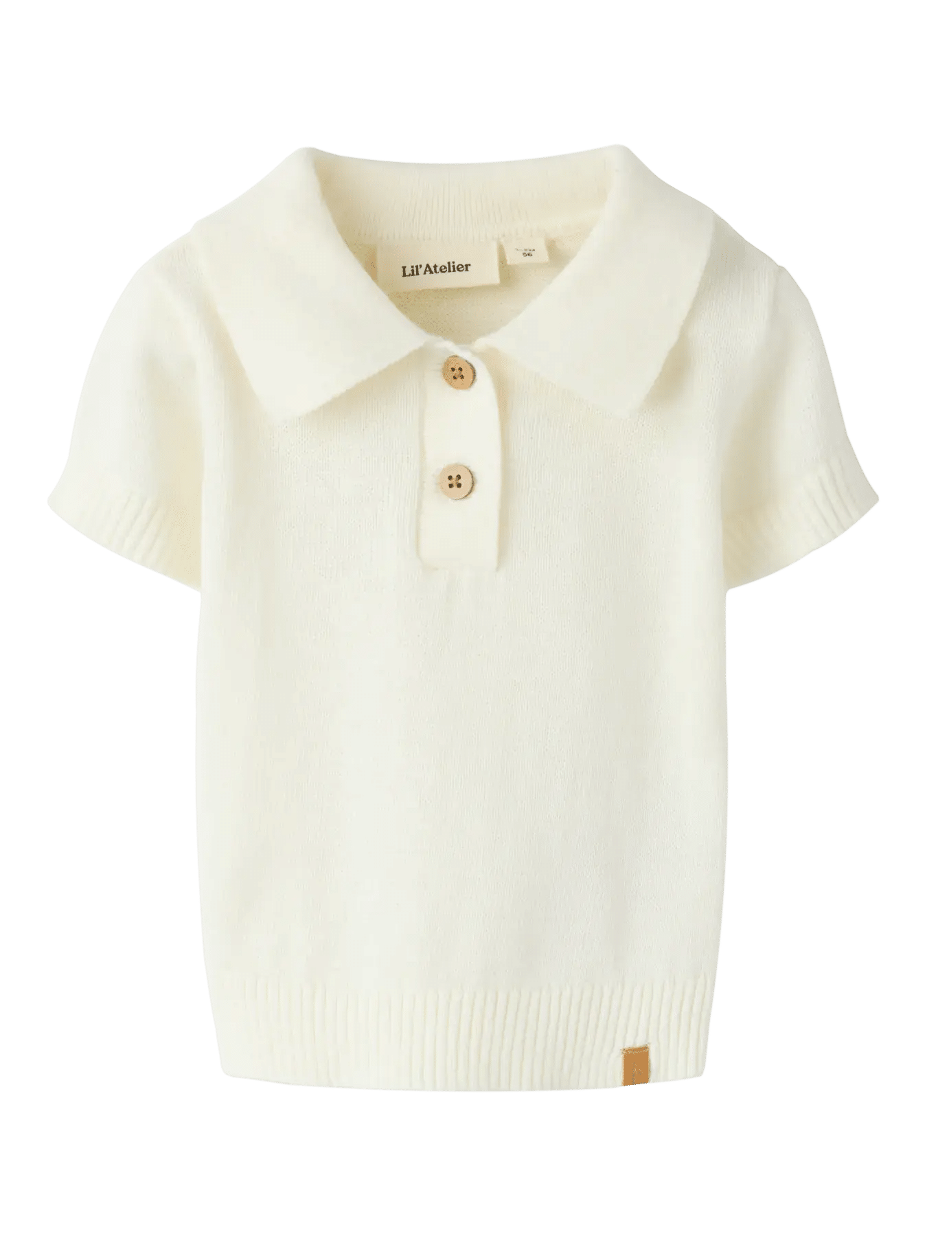Hitos Loose SS Polo Knit – Coconut Milk
