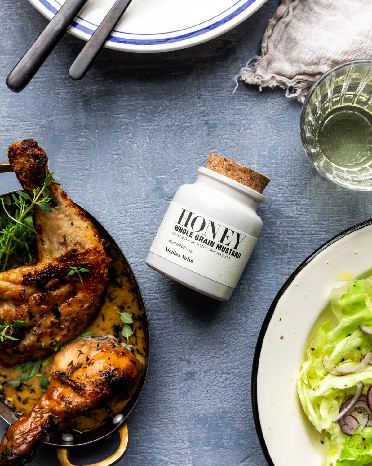 Honey, whole grain mustard
