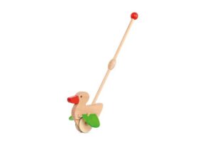 Houten loopstok eend