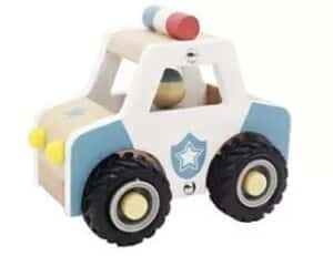 Houten politie auto